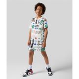 Jordan Essentials French Terry Printed Shorts 08-16 yaş çocuk erkek Beyaz Şort - 95D743-782