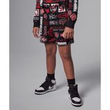 Jordan Essentials French Terry Printed Shorts 08-16 yaş çocuk erkek Siyah Şort - 95D743-023