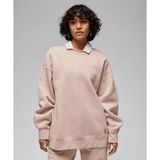 Jordan FB5116-244 Bej W J FLT FLC Crew Kadın Sweatshirt
