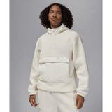 Jordan Flight High-Pile Fleece Pullover Hoodie Erkek Beyaz Polar - FV7452-133-S