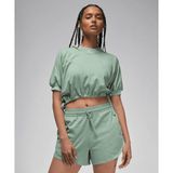 Jordan FN5727-304 Yeşil Knit Cropped Top Kadın T-Shirt