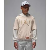 Jordan Future Flight Pullover Hoodie 08-16 yaş çocuk erkek Bej Sweatshirt - 95F219-X27