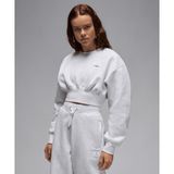 Jordan FV7152-051 Beyaz Flight Fleece Cropped Sweatshirt Kadın Sweatshirt
