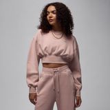 Jordan FV7152-601 Pembe Flight Fleece Cropped Kadın Sweatshirt