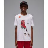 Jordan Ghostman T-Shirt 08-16 yaş çocuk erkek Beyaz Tişört - 95F159-001