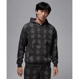 Jordan HF9894-010 Siyah Sport Hoop Fleece Dri-FIT Printed Pullover Hoodie Erkek Sweatshirt