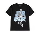 Jordan In The Paint Retro Stack T-Shirt 08-16 yaş çocuk erkek Siyah Tişört - 95F647-023