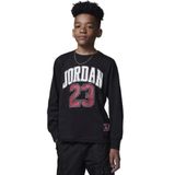 Jordan Practice Flight Long Sleeve Tee 08-16 yaş çocuk erkek Siyah Sweatshirt - 95C591-KR5