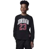 Jordan Practice Flight Long Sleeve Tee 08-16 yaş çocuk erkek Siyah Sweatshirt - 95C591-KR5