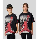 Jordan Seasonal Brand T-Shirt 08-16 yaş çocuk erkek Siyah Tişört - 95F056-023