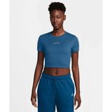 Jordan Slim Cropped T-Shirt Kadın Mavi Tişört - FN5720-457
