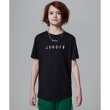 Jordan Wordmark Embroidered Crewneck 08-16 yaş çocuk erkek Siyah Tişört - 95D634-023