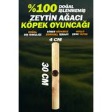Jorgens Kennel %100 Doğal Zeytin Ağacı Orta Büyük Irk Köpek Diş Kaşıma ve Kemirme Oyuncağı Dayanıklı Kırılmaz Kemik
