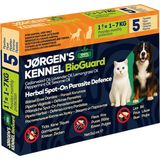 Jorgens Kennel Kedi &amp; Köpek Dış Parazit Bitkisel Damla – Pire, Bit, Kene Koruması 5×1 ml