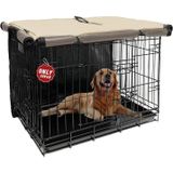 Joroamp Köpek Kafesi Örtüsü Evcil Hayvan Kulübesi Kılıfı 106 cm Tel Köpek Kafesi için 1 2 3 Kapılı Dayanıklı Su Geçirmez 600D Oxford Kumaş İç/Dış Mekan Haki