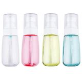 JOSALINAS 4 Adet Havasız Pompa Şişesi 3 oz/100 ml Plastik Boş Şeffaf Doldurulabilir Seyahat Kabı Dispenseri Losyon Kremleri Vakfı için