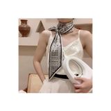 josef mariyy Modern Retro Çift Taraflı Desenli İpek Dokulu Fular