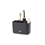 Joseph Joseph EasyStore Büyük Diş Fırçası Kabı Mat Siyah Banyo Organizatörü 70599