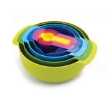 Joseph Joseph, Kitchenaid Joseph Joseph 40031 Nest 9 Plus Karıştırma Kaseleri, 32.5x26x15cm, Çok Renkli