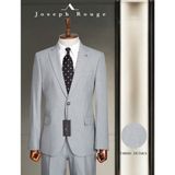 Joseph Rouge Slim Fit Açık Gri Düz Superfine Wool Takim Elbise - 6 Drop - 50