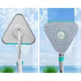 Jouis 3’ü 1 Arada Tak-Çıkar Camçekli Üçgen Mop Seti - Teleskopik Ayarlanabilir Saplı (80-125 cm), Mikrofiber Temizleme Başlıklı Cam, Fayans, Duvar, Ayna ve Duşakabin Temizleyici Paspas