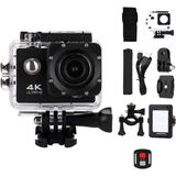 Jouis 4K Ultra Hd Su Geçirmez Aksiyon Kamerası – 16MP Wifi Spor Kamera, 170° Geniş Açılı Lens, 2.0 Inç Ekran, 2.4g Kablosuz Bilek Uzaktan Kumandalı, Bisiklet ve Sualtı Dalış Seti - Ahşap
