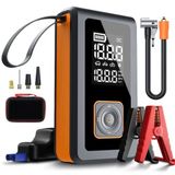Jouis Akü Takviye Cihazı ve Dijital Hava Kompresörü Seti 15200 mAh - 150 PSI Taşınabilir Lastik Şişirme Pompası, Powerbank Fonksiyonlu LED Işıldaklı Acil Durum Oto Ekipmanı (ÇANTA HEDİYELİ)
