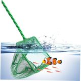 Jouis Akvaryum Balık Kepçesi – Yeşil Dayanıklı Naylon File & Plastik Saplı El Kepçesi – Akvaryum Balıkları ve Karidesler İçin Hafif & Kompakt Balık Ağı (Orta -10 Cm)