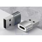 Jouis Dönüştürücü Adaptör Araç Car Play Hızlı Şarj Usb to Type C Mini OTG Adaptör USB 3.1 to Type-C-Siyah (KALİTELİ HIZLI)