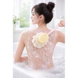 Jouis Duş Fırçası Lif Uzun Saplı Çift Taraflı Duş Fırçası Kıl ve Lifli Masaj Etkili Vücut Temizleme Peeling Fırçası Sırt ve Cilt Bakımı İçin