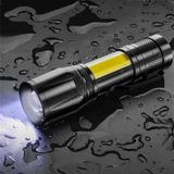Jouis El Feneri Led USB ŞARJLI-Metal Ultra Güçlü Parlak Zoom Mini Boy El Feneri [Enerji Sınıfı A++]Ortam Lambası Deprem,Polis,Jandarma,Zabıta,Bekçi Feneri