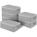 Jouis Hurç Seti 6 Adet BÜYÜK BOY Baza Altı Çekyat Düzenleyeci Çeyiz Bohçası 64 x 45 x 22 Organizer BÜYÜK