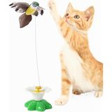 Jouis Interaktif Kedi Oyuncağı 360° Dönen Sensörlü Elektrikli Kuş – Otomatik Hareketli Tü