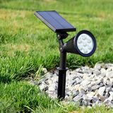 Jouis Solar Güneş Enerjili Bahçe Lambası 7 LED'li - IP65 Su Geçirmez Ayarlanabilir LED Projektör, Dış Mekan Çim, Patika, Duvar Aydınlatması ve Peyzaj Armatürü