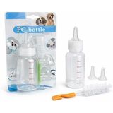 Jouis Yavru Kedi Köpek Biberonu 50 ml – Evcil Hayvan Süt ve Mama Besleme Şişesi Seti, Ölçekli Mini Tasarım, 2 Yedek Silikon Emzikli, Temizleme Fırçalı, Yeni Doğan ve Yetim Yavru Bakım Aparatı