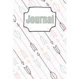 Journal: Angled Arrows Lined Journal: 6x9 Inches, 130 Pages, Matte Softcover Notebook, Lined Paper with Margin,