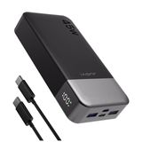 JOUVI PowerBank 20000mAh 45W Hızlı Taşınabilir Şarj Cihazı Taşınabilir USB C Pil 4 Bağlantı Noktalı Harici Pil LED Ekranlı Dizüstü Bilgisayar, iPhone 15 14 13 Pro S23 S22 (Siyah)