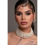 Jovela Büyük inci 5 sıra choker tasma kolye