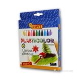 Jovi 12 Renk Jumbo Plastik Pastel Boya Kalem Ölçüsü 117 mm Yükseklik 8 mm Genişlik