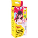 Jovı 520P Guaj Boya 6 X 15Ml Kavanoz + Fırça Pastel Renkler - 6'Lı Kutu