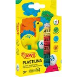 Jovi 90/6 Plastilina Bitkisel Oyun Hamuru 6 Renk - Asla Kurumayan, Glütensiz ve Alerjensiz Çocuk Modelleme Hamuru - Çok Renkli