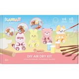 Jovi Jovı KW2702 Kawaıı Seramik Hamuru Characters Kiti - Karakterler - Gri