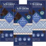 Jovia Organik %70 Bitter Sade Çikolata 3'lü Avantajlı Paket - 40 g