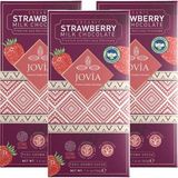Jovia Organik Sütlü Çilekli Çikolata 3'lü Avantaj Paket - 40 gr