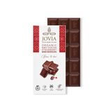 JOVİA ORGANİK%80 BİTTER ÇİLEKLİ ÇİKOLATA 85GR