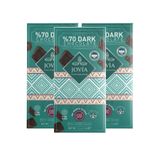 jovia premium quality chocolate Organik %70 Bitter Çikolata Şekersiz 3'lü Avantaj Paket