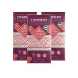 jovia premium quality chocolate Organik Sütlü Çilekli Çikolata 3'lü Avantaj Paket