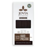 jovia premium quality chocolate Organik%100 Bitter Çikolata - Şeker kamışı kaplı kakao parçacıklı.