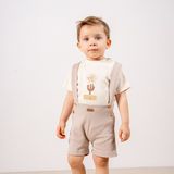 Joviel Little Emu Sun Salopet Takım - 12 - 18 Ay - Bej