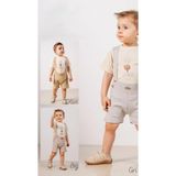 Joviel Little Emu Sun Salopet Takım - 6 - 9 Ay - Gri